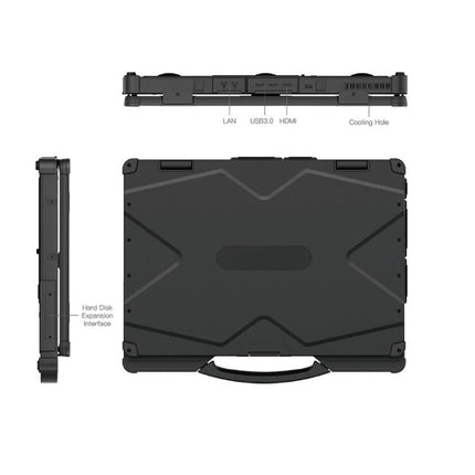 UNIWA ULAP R14 Rugged Laptop, 8GB+256GB, 14 inch Windows 10 Home Intel Core i5-8250U, AU Plug, ULAP R14