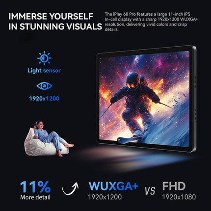 ALLDOCUBE iPlay 60 Pro 4G LTE Tablet PC, 6GB+128GB, 11 inch Android 14 MediaTek Helio G99 Octa Core Support Dual SIM