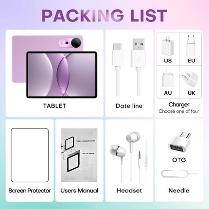 Pad 9 Ultra 10.1 inch 3G Phone Call Tablet PC, 2GB+32GB, Android 10 MTK6737 Quad Core, AU Plug, AU Plug