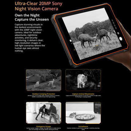 Blackview Active 10 Pro 5G Rugged Tablet, 12GB+512GB, 10.95 inch Android 14 Dimensity 7300 Octa Core, Global Version with Google Play