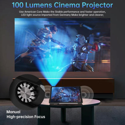 Unihertz 8849 Tank Pad E Rugged Tablet PC & Projector, 12GB+512GB, 10.95 inch Android 14 MT6789 Octa Core 4G Network, EU Plug, Tank Pad E 4G Network