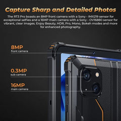 OUKITEL RT3 Pro 4G Network IP68/IP69K Rugged Tablet, 4GB+128GB, 8.0 inch Android 14 MediaTek G81 Octa-Core Support Dual SIM, EU Plug