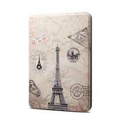 Eiffel Tower Pattern Horizontal Flip PU + TPU Leather Protective Case for Amazon Kindle Paperwhite 4 (2018), with Sleep & Wake-up Function, Kindle Paperwhite 4 (2018)