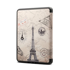 Eiffel Tower Pattern Horizontal Flip PU + TPU Leather Protective Case for Amazon Kindle Paperwhite 4 (2018), with Sleep & Wake-up Function, Kindle Paperwhite 4 (2018)