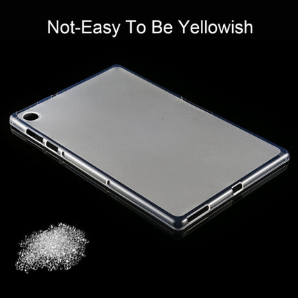For Lenovo Tab M10 Plus 0.75mm Ultrathin Outside Glossy Inside Frosted TPU Soft Protective Case