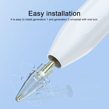 2 PCS 7.0 Brass Spring Short Needle Stylus Pen Tip For Apple Pencil 1 / 2, 2 PCS 7.0