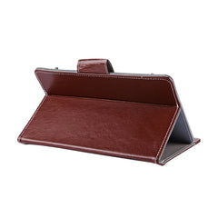 9 inch Tablets Leather Case Crazy Horse Texture Protective Case Shell with Holder for ONDA V891w, Ramos i9s Pro & Win8, Colorfly i898W & i898A