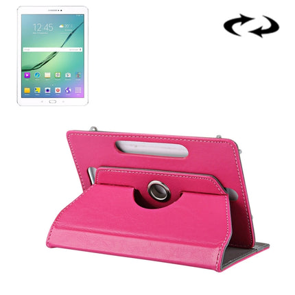 10 inch Tablets Leather Case Crazy Horse Texture 360 Degrees Rotation Protective Case Shell with Holder for Asus ZenPad 10 Z300C, Huawei MediaPad M2 10.0-A01W, Cube IWORK10, 10 inch White, 10 inch Black, 10 inch Red, 10 inch Blue, 10 inch Magenta      ...