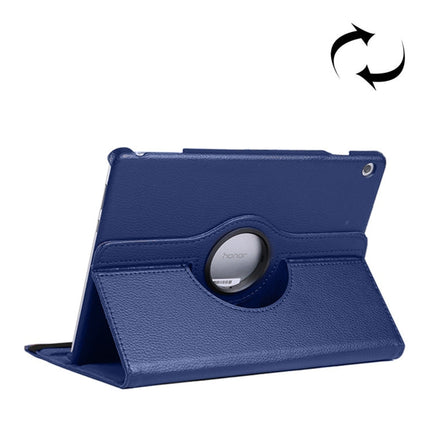 Litchi Texture Horizontal Flip 360 Degrees Rotation Leather Case for Huawei MediaPad T5 10.1, with Holder