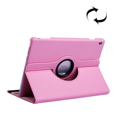 Litchi Texture Horizontal Flip 360 Degrees Rotation Leather Case for Huawei MediaPad T5 10.1, with Holder, For MediaPad T5 10.1