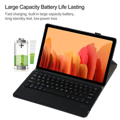 A500-A Detachable Bluetooth Keyboard Ultrathin Horizontal Flip Leather Tablet Case with Touchpad & Holder for Samsung Galaxy Tab A7 10.4 (2020) T500 / T505, For Samsung Galaxy Tab A7 10.4 (2020)