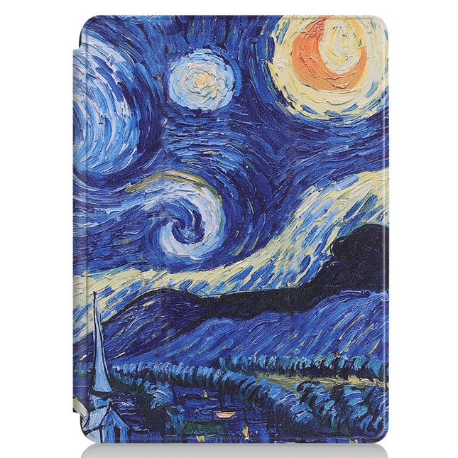 Retro Tower Pattern Colored Painted Horizontal Flip PU Leather Case for Microsoft Surface Go 10 inch, with Holder & Pen Slot, For Microsoft Surface Go 10 inch