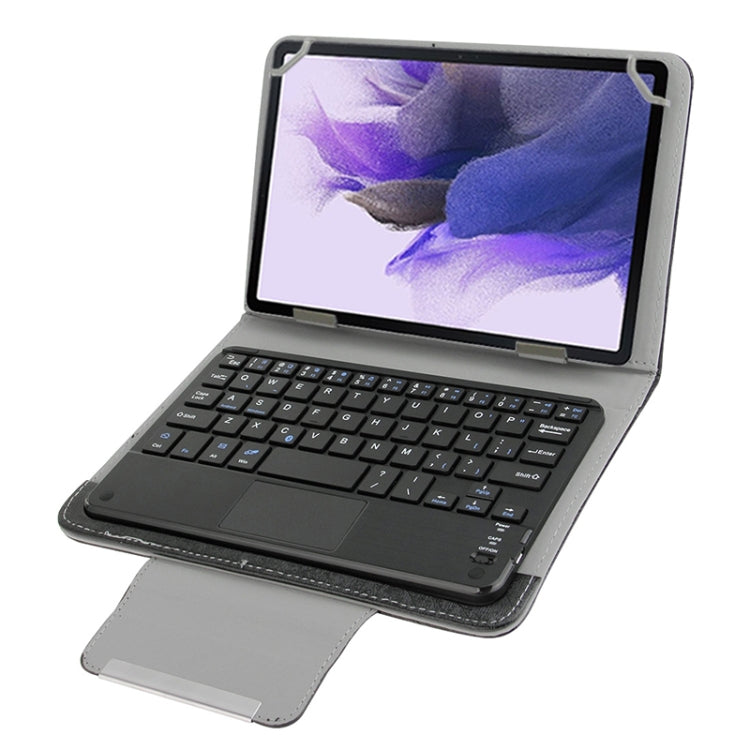 Universal Detachable Magnetic Bluetooth Touchpad Keyboard Leather Tablet Case with Holder for 10.1 inch iSO & Android & Windows Tablet PC