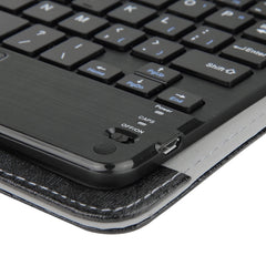 Universal Detachable Magnetic Bluetooth Touchpad Keyboard Leather Tablet Case with Holder for 10.1 inch iSO & Android & Windows Tablet PC