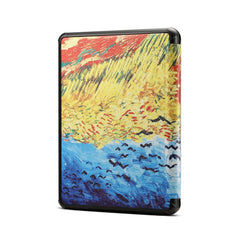 Van Gogh Oil Painting Pattern Horizontal Flip PU Leather Protective Case for Amazon Kindle 2019, with Sleep & Wake-up Funtion, Amazon Kindle 2019