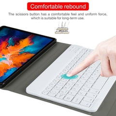AM13 2 in 1 Removable Bluetooth Keyboard + Protective Leather Tablet Case with Holder for Lenovo Tab P11 Pro (TB-XJ706F), AM13
