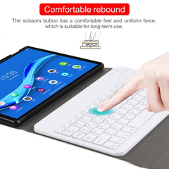 AM10 2 in 1 Removable Bluetooth Keyboard + Protective Leather Tablet Case with Holder for Lenovo M10 FHD Plus 10.3 inch, AM10