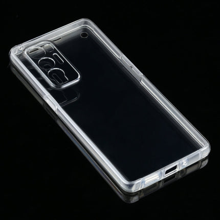 For OPPO Find X3 Neo PC+TPU Ultra-thin Double-sided Full Coverage Transparent Soft Case
