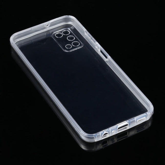 For Samsung Galaxy A03s PC+TPU Ultra-Thin Double-Sided All-Inclusive Transparent Case