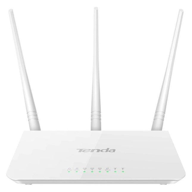 Tenda F3 Wireless 2.4GHz 300Mbps WiFi Router with 3*5dBi External Antennas