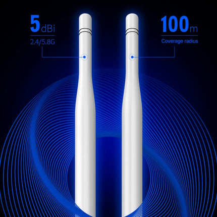 COMFAST CF-EW74 1200Mbs Outdoor Waterproof Dual Frequency Signal Amplifier Wireless Router Repeater WIFI Base Station with 2 Antennas