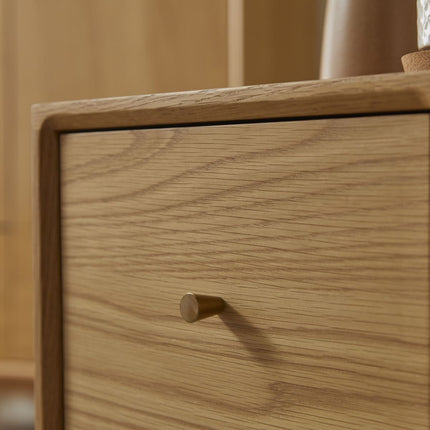 Wright Narrow Oak Bedside Table