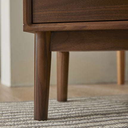 Wright Narrow Walnut Bedside Table