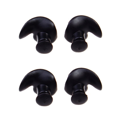 2 Pair Soft Ear Plugs Environmental Silicone Waterproof Dust-Proof Earplugs Diving Water Sports Swimming Accessories, Soft Ear Plugs(Black)