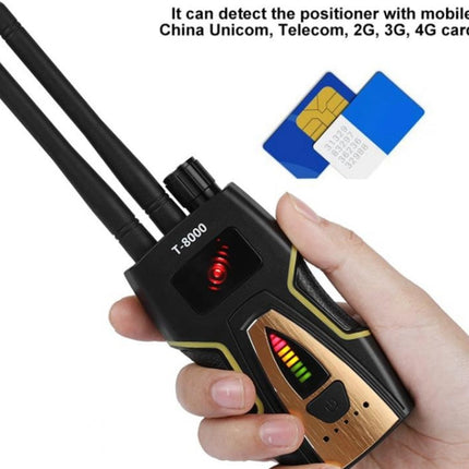 T-8000 RF Signal Detector GSM Audio Finder GPS Scan Detector, T-8000 Silver