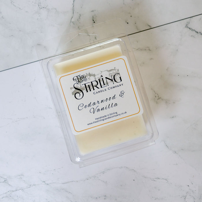 Cedarwood & Vanilla - Wax Melt Clamshell