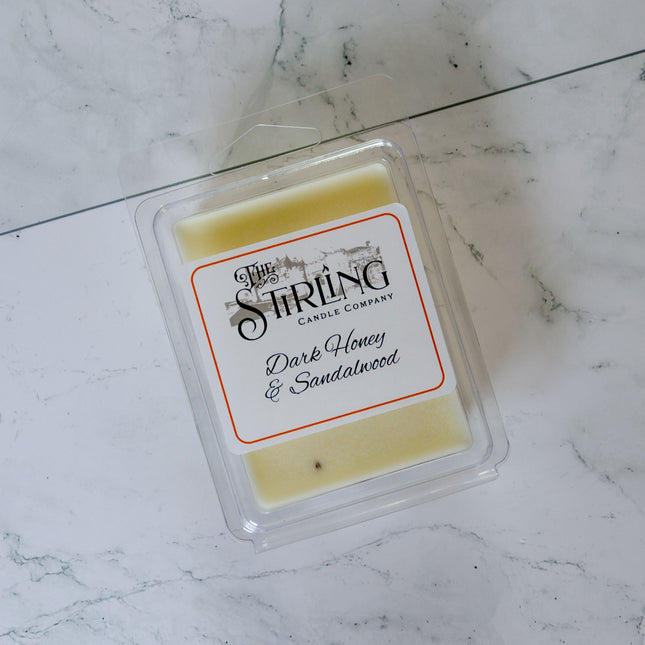 Dark Honey & Sandalwood - Wax Melt Clamshell