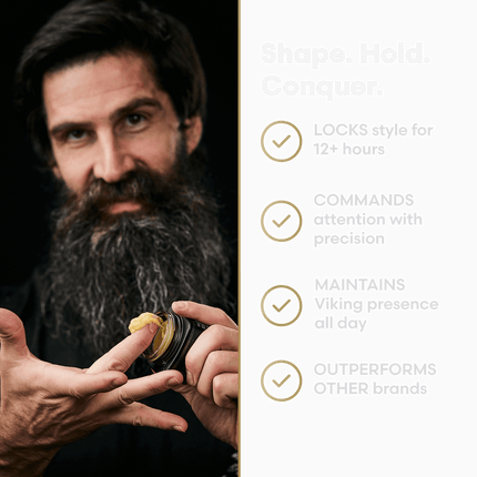 Clear Mustache Wax for a Natural Hold