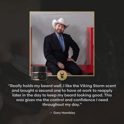 Clear Mustache Wax for a Natural Hold