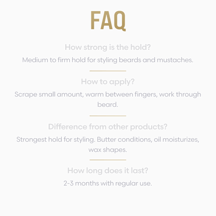 Clear Mustache Wax for a Natural Hold