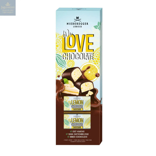 We Love Chocolate dark chocolate lemon cheesecake mini loaves in gift box
