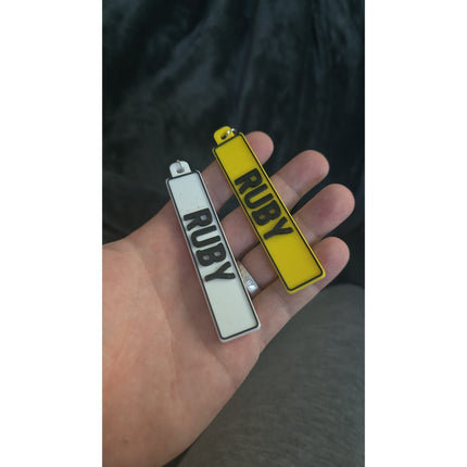 Custom Car Reg Keyring – Personalized Number Plate Tag