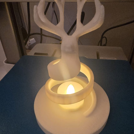 Christmas Reindeer Candle Holder – Cozy Holiday Centerpiece