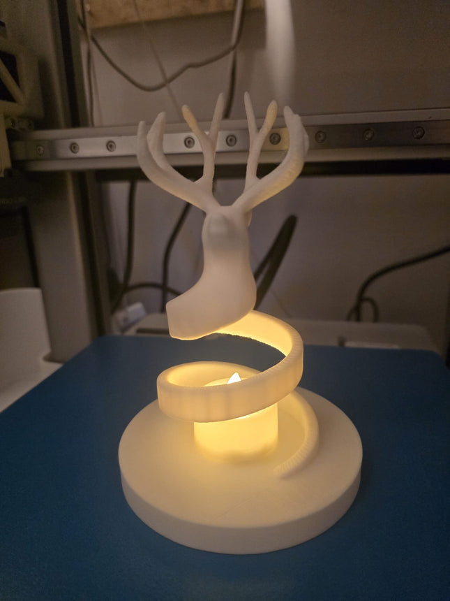 Christmas Reindeer Candle Holder – Cozy Holiday Centerpiece