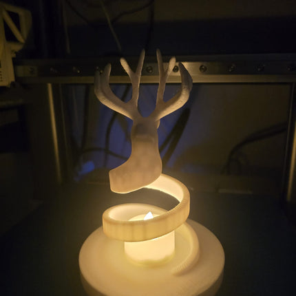 Christmas Reindeer Candle Holder – Cozy Holiday Centerpiece