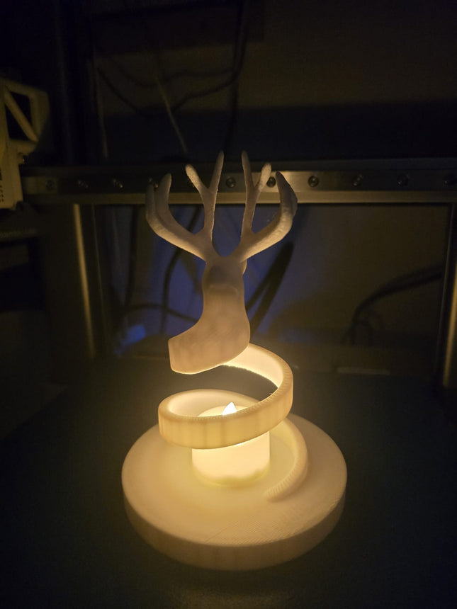 Christmas Reindeer Candle Holder – Cozy Holiday Centerpiece