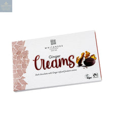 Whitakers dark chocolate covered ginger fondant creams in carton