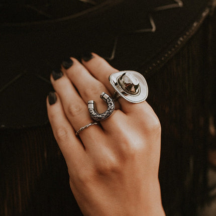 Lucky Charm Horseshoe Ring