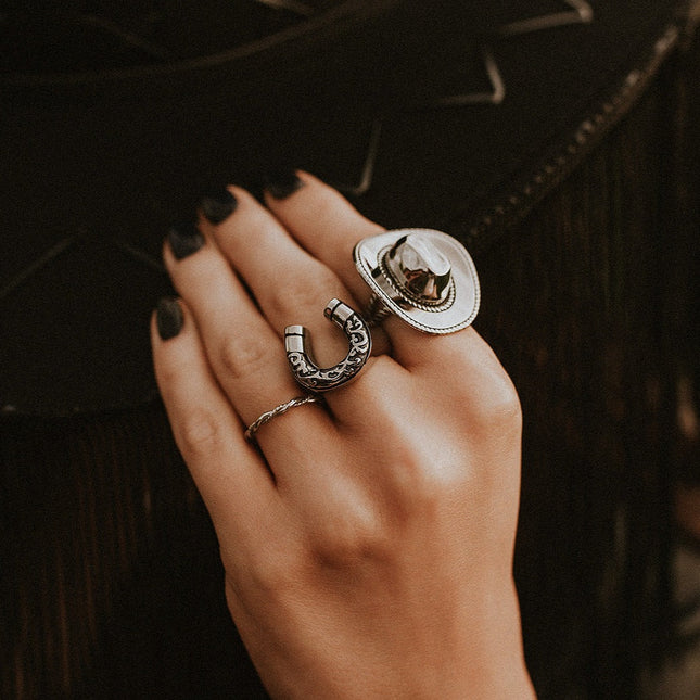 Lucky Charm Horseshoe Ring