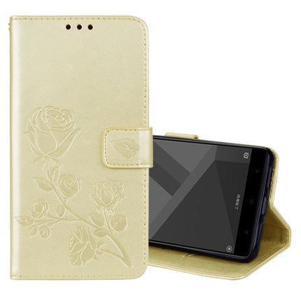 For Xiaomi Redmi Note 4X Roses Pressed Flowers Pattern Flip Leather Case with Holder & Card Slots & Wallet
