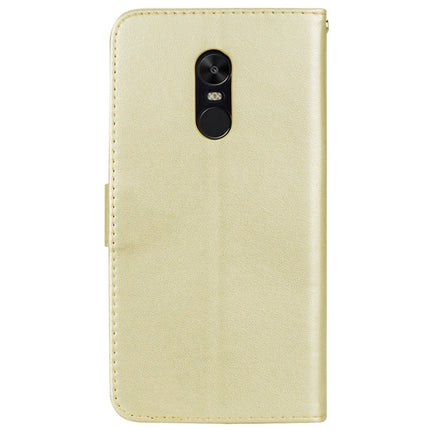 For Xiaomi Redmi Note 4X Roses Pressed Flowers Pattern Flip Leather Case with Holder & Card Slots & Wallet