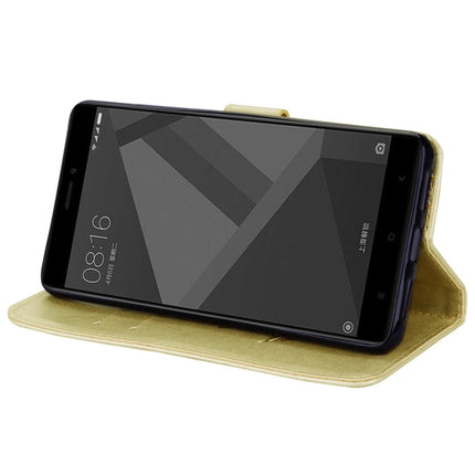 For Xiaomi Redmi Note 4X Roses Pressed Flowers Pattern Flip Leather Case with Holder & Card Slots & Wallet