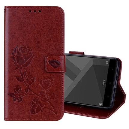 For Xiaomi Redmi Note 4X Roses Pressed Flowers Pattern Flip Leather Case with Holder & Card Slots & Wallet