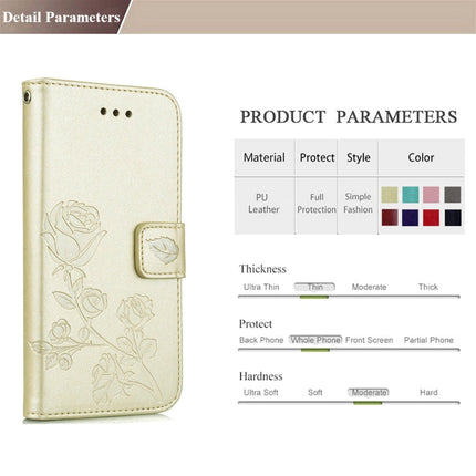 For Xiaomi  Redmi Note 5A Pro / Prime Roses Pressed Flowers Pattern Flip Leather Case with Holder & Card Slots & Wallet