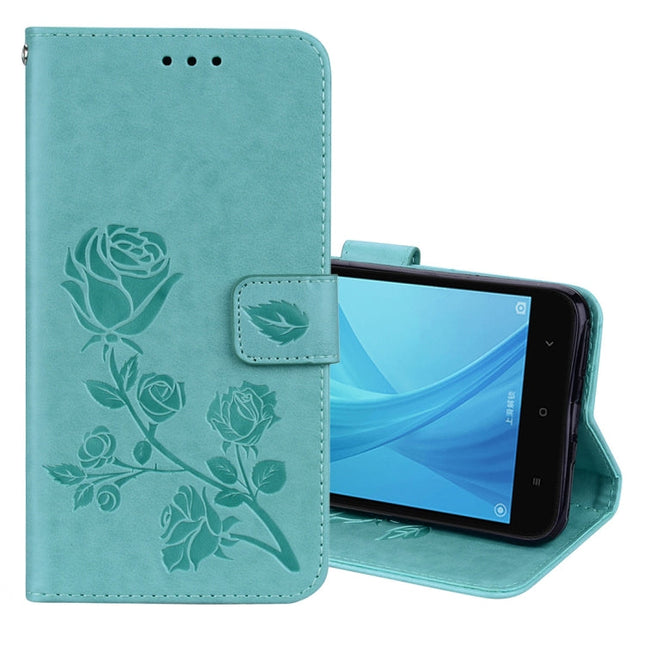 For Xiaomi  Redmi Note 5A Pro / Prime Roses Pressed Flowers Pattern Flip Leather Case with Holder & Card Slots & Wallet