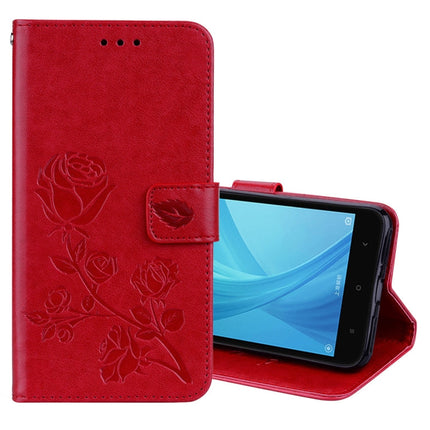 For Xiaomi  Redmi Note 5A Pro / Prime Roses Pressed Flowers Pattern Flip Leather Case with Holder & Card Slots & Wallet